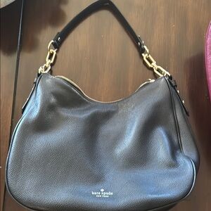 Kate Spade Black Leather Shoulder Bag